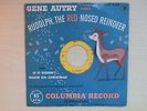 Columbia Records Gene Autry RUDOLPH, THE RED-NOSED REINDEER 45rpm 1951