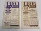 Bing Crosby 78 RPM Decca Promo Advertising Lists Louis Armstrong Andrews Sisters