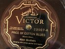 Victor 23507 Allen Brothers PRICE OF COTTON BLUES 78 rpm Country 1931 glossy V+