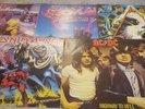 5 heavy ,Metal.and  Rock albums irom maiden def leopard saxon acdc and trans va