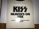 KISS PROMO L.P 12' SINGLE HEAVENS ON FIRE VERY RARE POLY GRAM / MERCURY UNPLAYED