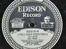 Edison Electric Disc 52215 Piccadilly Players I Fell Head Over Heels & Rose Room