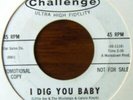 LITTLE JOE AND THE MUSTANGS - I dig you baby / Love me one more time - CHALLENGE
