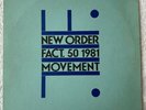 New Order Fact.50 1981 Movement 12” Vinyl LP Etched Stamped A3 B3