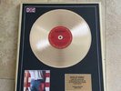 Bruce Springsteen GOLDEN LP - Born in the USA - GOLD DIC LIMITED EDITION gerahmt