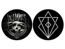In Flames Battles Pair DJ Record Turntable Slipmat Set Decks Vinyl Official