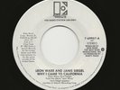 LEON WARE & JANIS SIEGEL   Why I Came to California   SOUL   VG+   SUPER RARE DJ