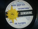 PLAYBOYS - BLACK SHEEP R.I.P. / SAD, SUNSHINE 7'' SINGLE - RARE AUS 45 - PSYCH