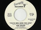 Northern Soul 45 - Ann Sexton - You've Been Gone Too Long - 77 - mp3 - promo