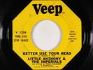 Northern Soul 45 - Little Anthony & Imperials - Better Use Your Head - Veep mp3