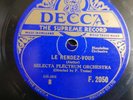 78 rpm SELECTA PLECTRUM MANDOLIN ORCHESTRA bohemian girl  / le rendez vous