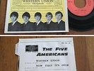 RARE French EP 45t RPM BIEM (7') THE FIVE AMERICANS (Lang, 1967)