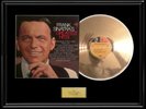 FRANK SINATRA GREATEST HITS ALBUM FRAMED GOLD METALIZED RECORD ALBUM LP DISC