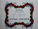 MOZART Piano Concertos n°20 & 23 Annie Fischer Adrian Boult Columbia SAX 2335 LP