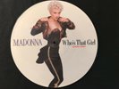 Madonna  Who's that Girl  Picture Vinyl UK Limited Edition 12