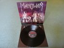 Manowar Into Glory Ride Vinyl LP 1ST 83 UK MFN Pressing Lyric Sheet Inner Metal