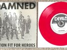The Damned A Nation Fit For Heroes Ltd 666 Red Vinyl 7