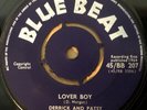 DERRICK & PATSY - Lover Boy / DERRICK MORGAN   THE Moon BLUE BEAT 207 EX+