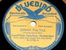 Louis Prima David Rose Norman Gast buff Bluebird 5758 Chicago 1933 78 RPM record