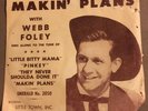 Webb Foley 45 With Picture Sleeve Little Bitty Mama Makin’ Plans Emerald Rare