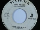 Rock & Roll 45 ELVIS PRESLEY Fools Fall In Love RCA VICTOR promo HEAR