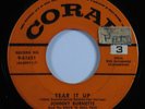 Rockabilly 45 JOHNNY BURNETTE Tear It Up CORAL HEAR