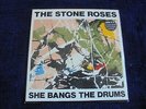 The Stone Roses - She Bangs The Drums 1989 UK 45 SILVERTONE w/POSTCARD