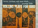 SONNY ROLLINS PLAYS FOR BIRD LP - 1956 Prestige PRLP 7095 RVG DG 1st press. NM