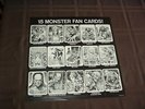 1964 Dracula's Greatest Hits Record Album Complete Sheet of Monster Fan Cards