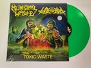 MUNICIPAL WASTE TOXIC HOLOCAUST SPLIT LP RECORD SLIME GREEN VINYL