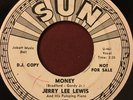 JERRY LEE LEWIS Money / Bonnie B - 1961 Sun 45 #371 WL Promo DJ Copy - EX