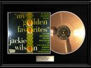 JACKIE WILSON GOLDEN FAVORITES RARE GOLD METALIZED RECORD  LP ALBUM NON RIAA