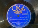 Okeh 8519 Louis Armstrong Hot Five WEARY BLUES  78rpm 1927 EE- rare blue label