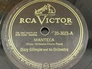 78 rpm DIZZY GILLESPIE Manteca / Cool Breeze CHANO POZO