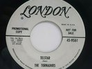 THE TORNADOES, 45 RPM PROMO, TELSTAR / JUNGLE FEVER, SURF, INSTRUMENTALS