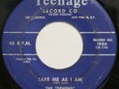 DEMENS Take Me As I Am / You Broke My Heart TEENAGE 45 doo wop 1957 HEAR
