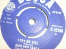 Rick and Sandy - Lost My Girl - Original UK Pressing - 1965