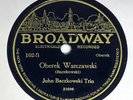JOHN BACZKOWSKI TRIO POLISH POLKA 78 RECORD BROADWAY 102 E+ RARE