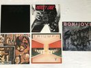 5 LPs: AC/DC / Van Halen / Motley Crue / Bon Jovi / Triumph