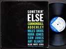 CANNONBALL ADDERLEY MILES DAVIS Somethin' Else LP BLUE NOTE BLP 1595 EAR DG MONO