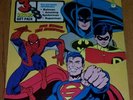 3 gift pack Superman Spiderman Batman LP Peter Pan Records RARE GREAT ARTWORK
