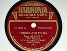 THE ARISTOCRATS ORCHESTRA POLISH POLKA 78 RECORD HARMONIA H-1159  E+