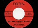 BLUE EYED SOUL-DYNAMICS-BABY WHAT YOU WANT ME TO DO/HOLD IT -DYNA 1248