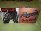 Poison Flesh & Blood Lp c1-91813 NM EX & Motley Crue Too Fast For Love G