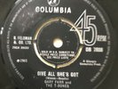 GARY FARR & THE T-BONES 1965 SINGLE - GIVE ALL SHE'S GOT - COLUMBIA DB 7608