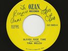 Tina Welch   Sleigh Ride Time + How Great Thou Art   Holiday   VG+   Signed