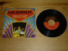 LED ZEPPELIN WHOLE LOTTA LOVE IMMIGRANT SONG 7 INCH SINGLE VINYL RECORD NR MINT