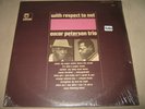 OSCAR PETERSON TRIO With Respect To Sings Nat King Cole SEALED Vinyl LP LS-86035