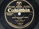 369g5. Bessie Smith - Them's Graveyard Words & 'lectric Chair - Columbia 14209-D