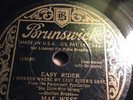 78 Rpm; Mae West; Easy Rider & I Like A Guy What Takes His Time ; Brunswick-6495